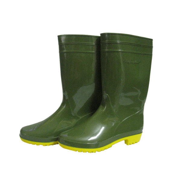 Ủng cao su xanh rêu vàng TGP 015 chống thấm nước